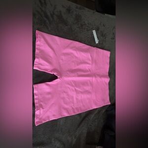 PINK biker shorts